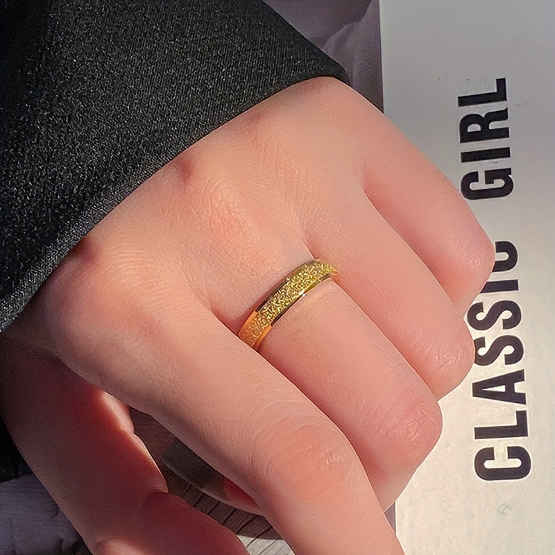 4mm Frosted Wedding Ring